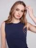 Sleeveless Super Stretch Top - Navy sold by Charlie B