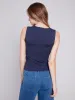 Sleeveless Super Stretch Top - Navy sold by Charlie B