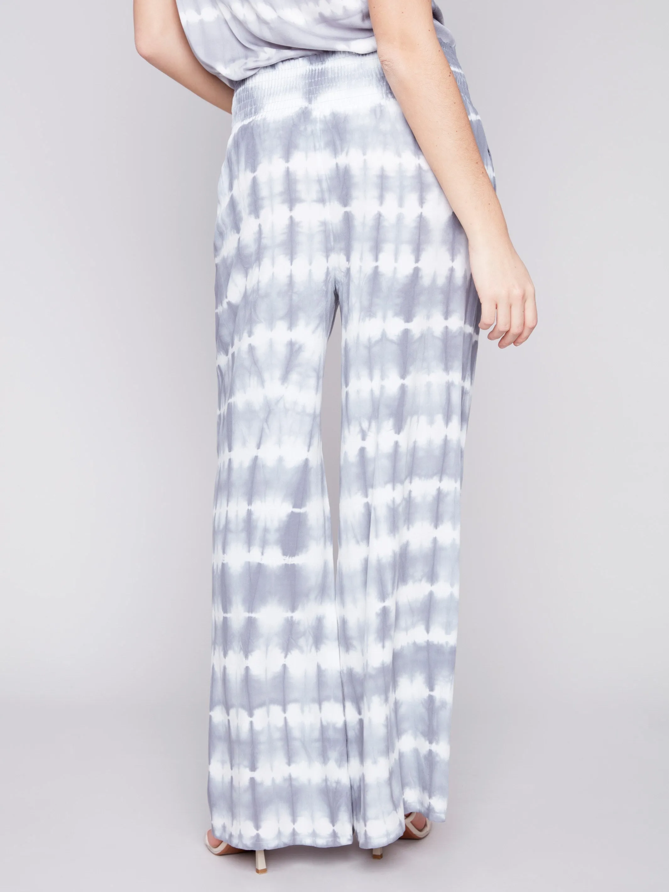 Printed Flowy Palazzo Pants - Ceramic sold by Charlie B product image thumbnail 4