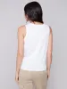 Organic Cotton Tank Top with Knot Detail - White sold by Charlie B