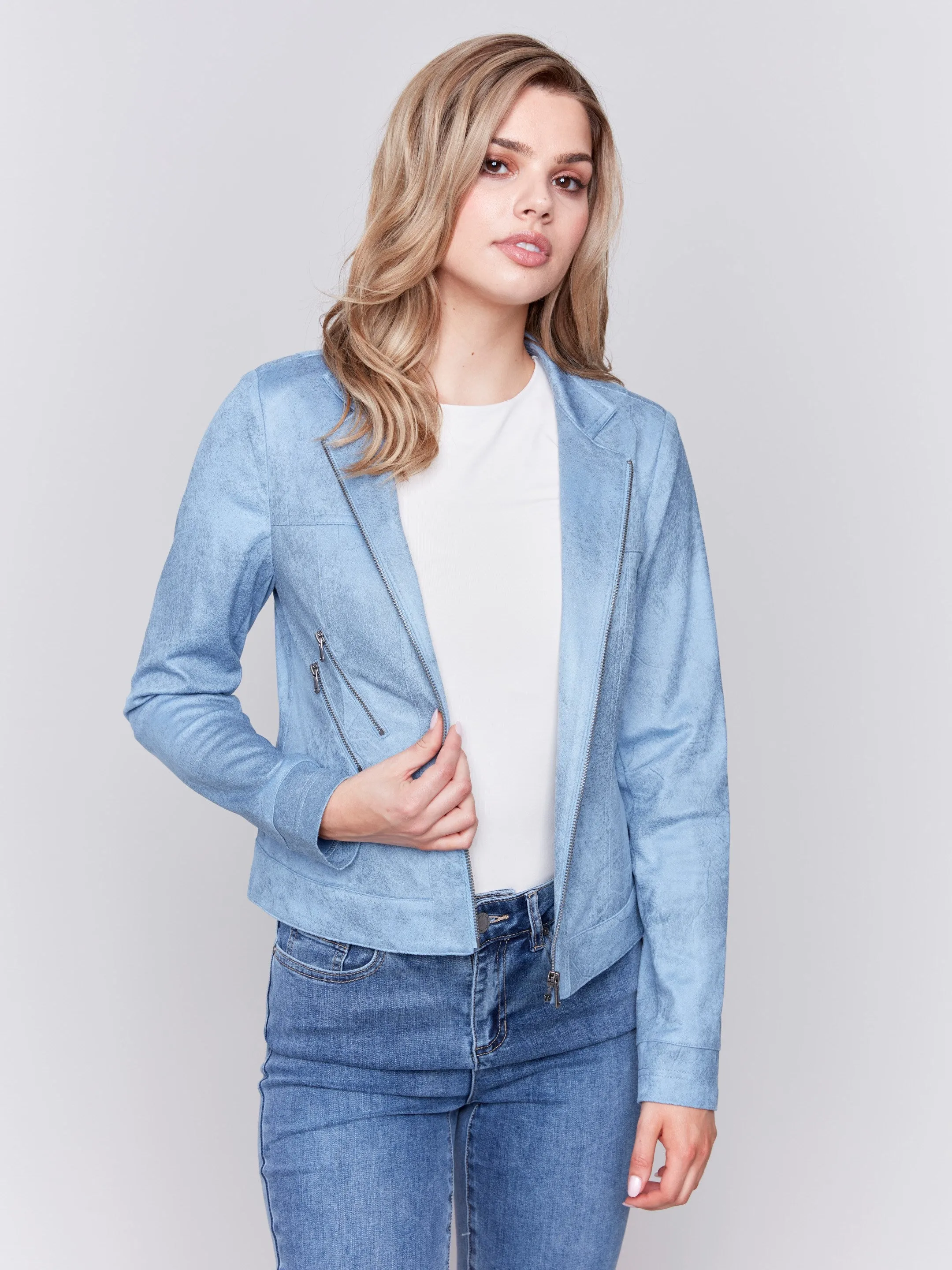 Vintage Faux Leather Jacket - Frost sold by Charlie B product image thumbnail 4