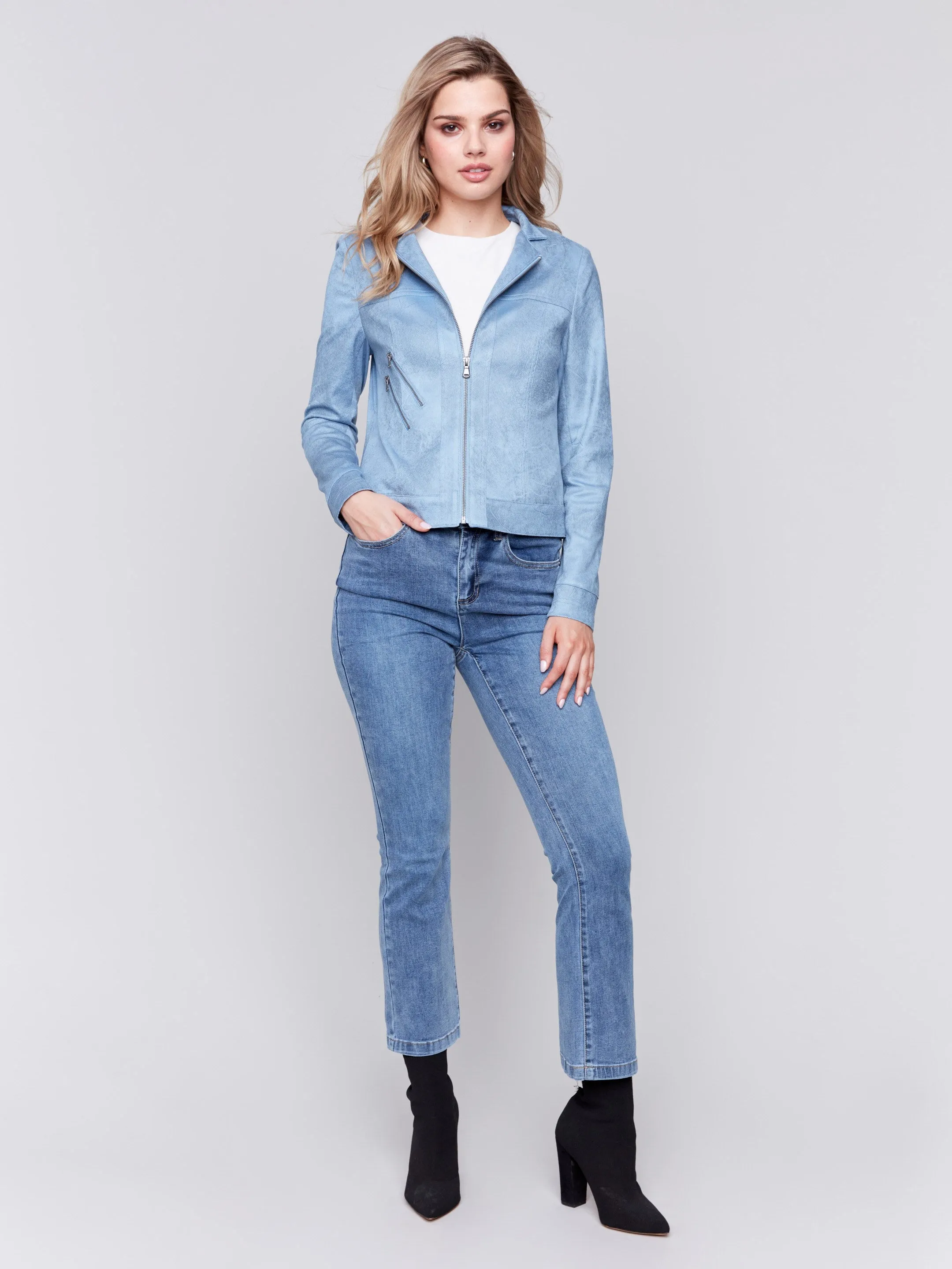 Vintage Faux Leather Jacket - Frost sold by Charlie B product image thumbnail 2