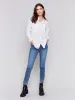 Loose Fit Poplin Shirt - White sold by Charlie B
