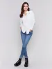 Loose Fit Poplin Shirt - White sold by Charlie B