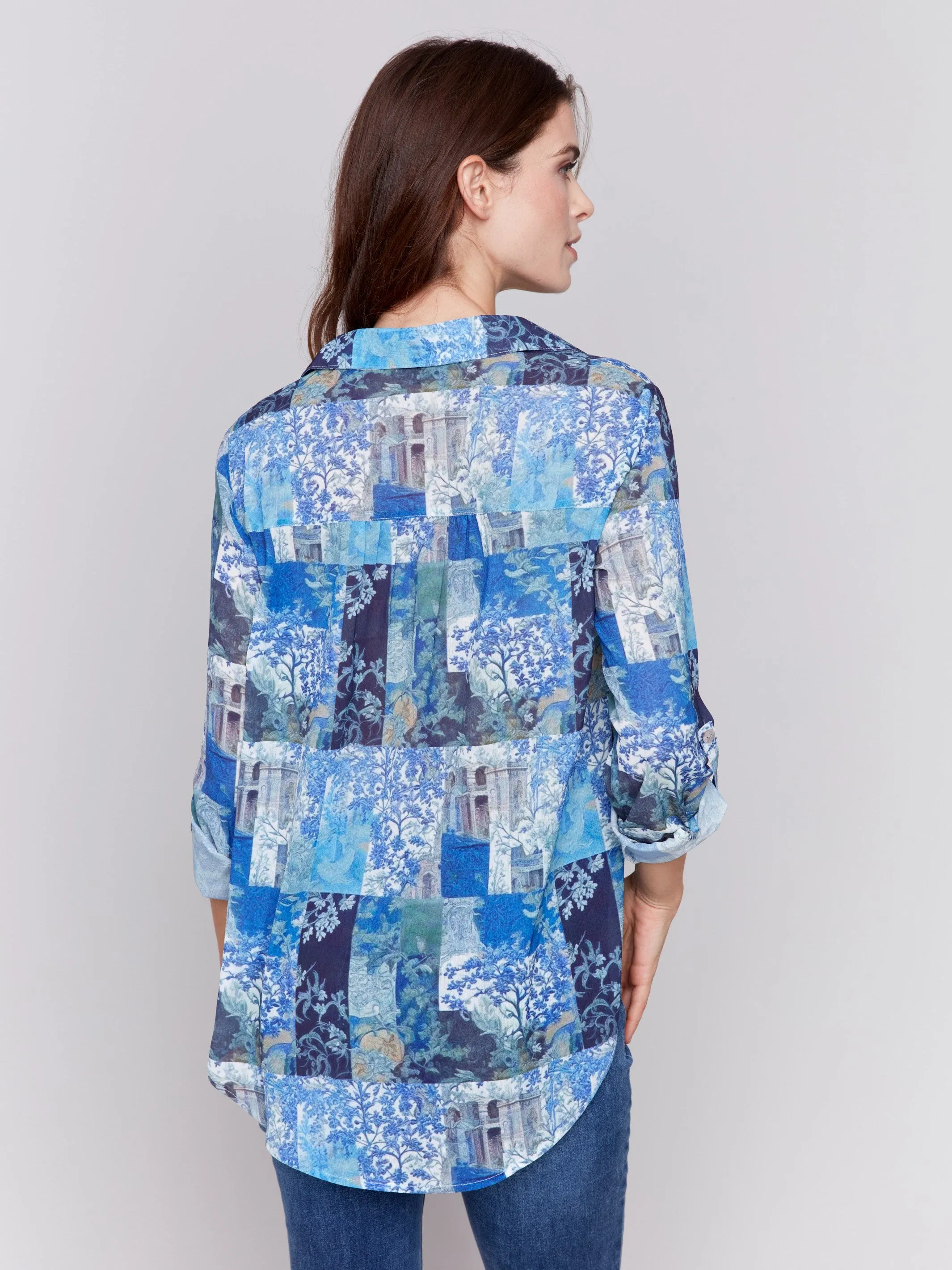 Printed Button-Front Blouse - Eden sold by Charlie B product image thumbnail 4