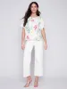 Printed Linen Dolman Top - Wildflower sold by Charlie B