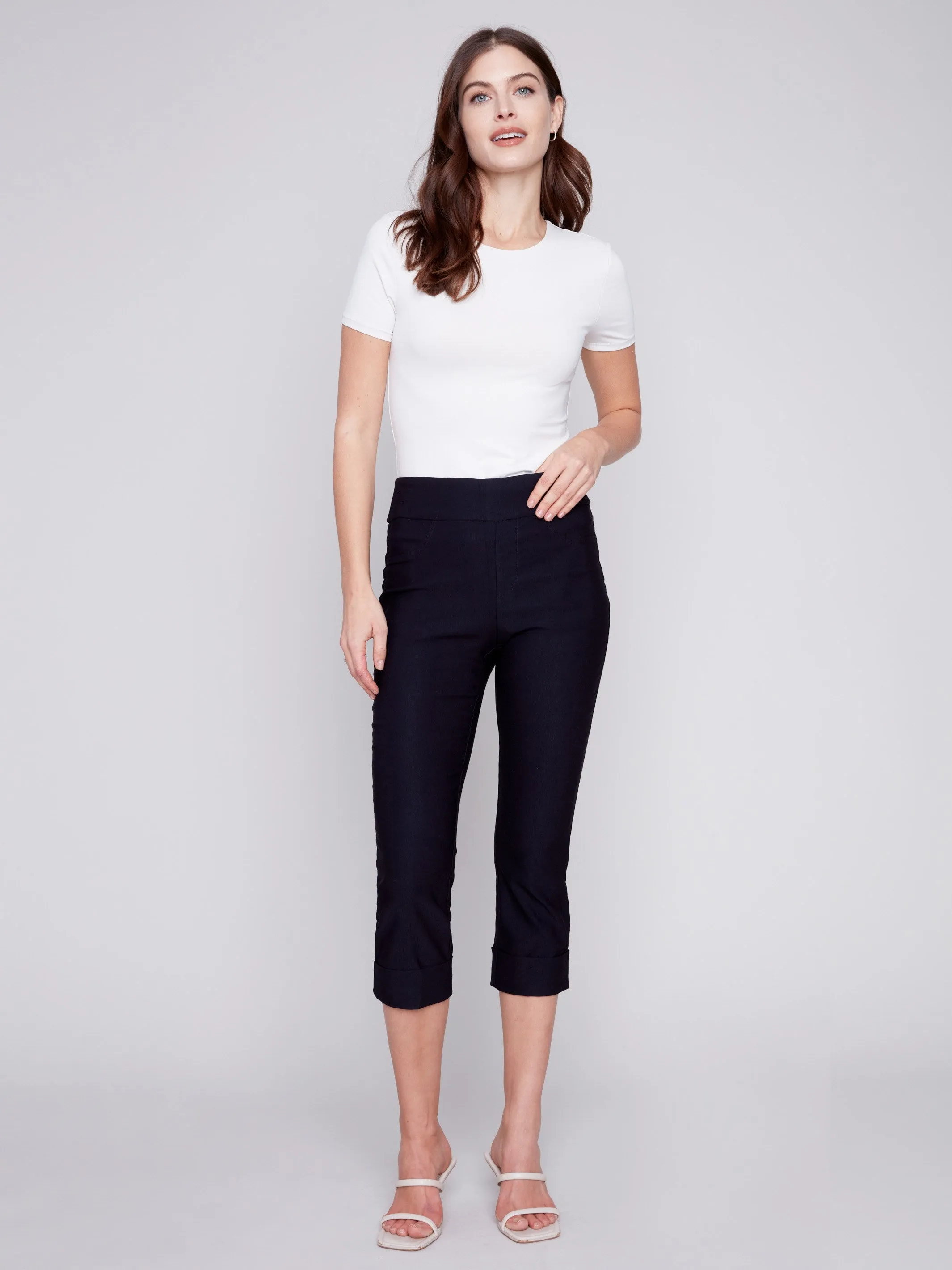 Stretch Pull-On Capri Pants - Black sold by Charlie B product image thumbnail 4