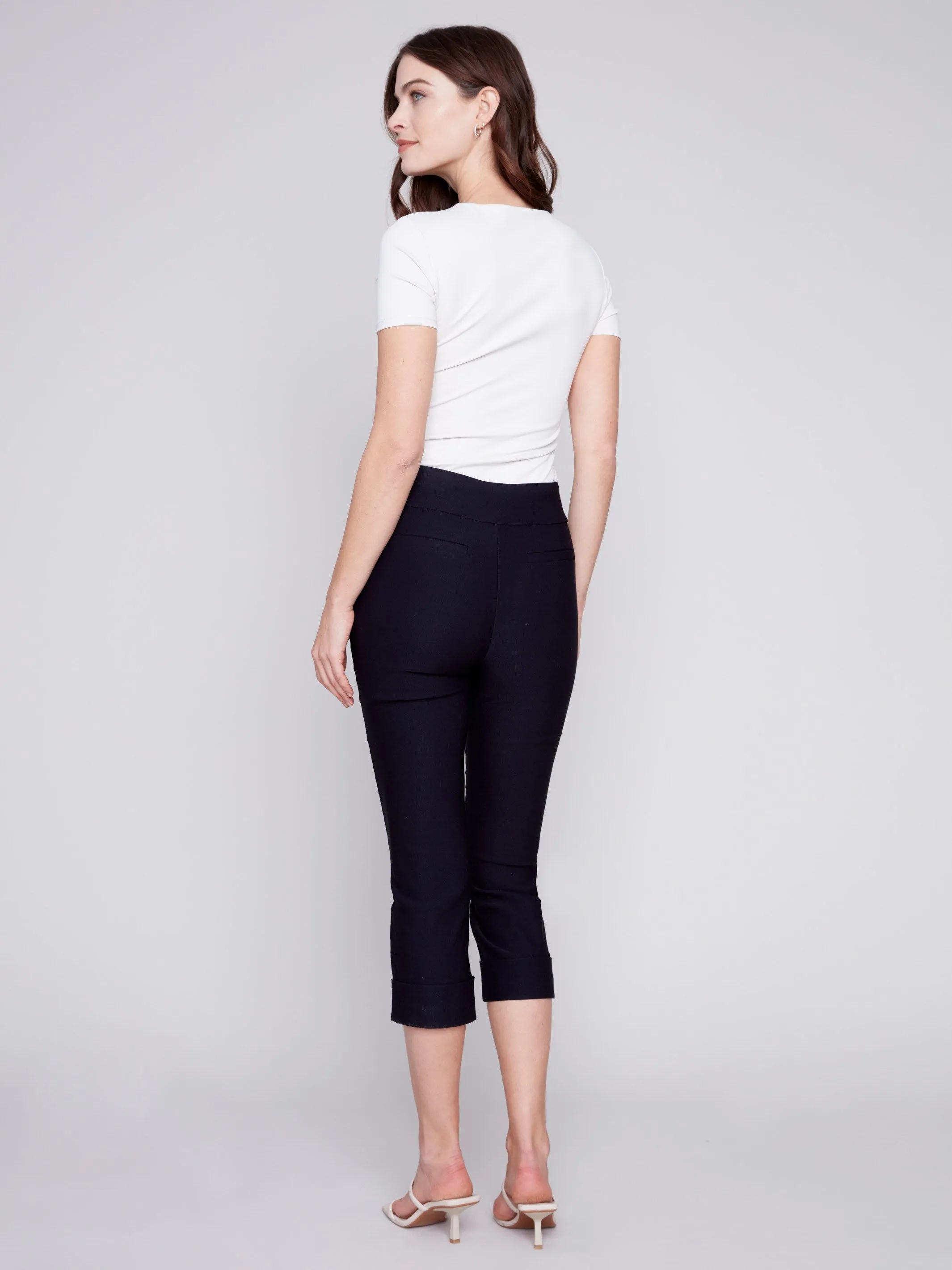 Stretch Pull-On Capri Pants - Black sold by Charlie B product image thumbnail 5