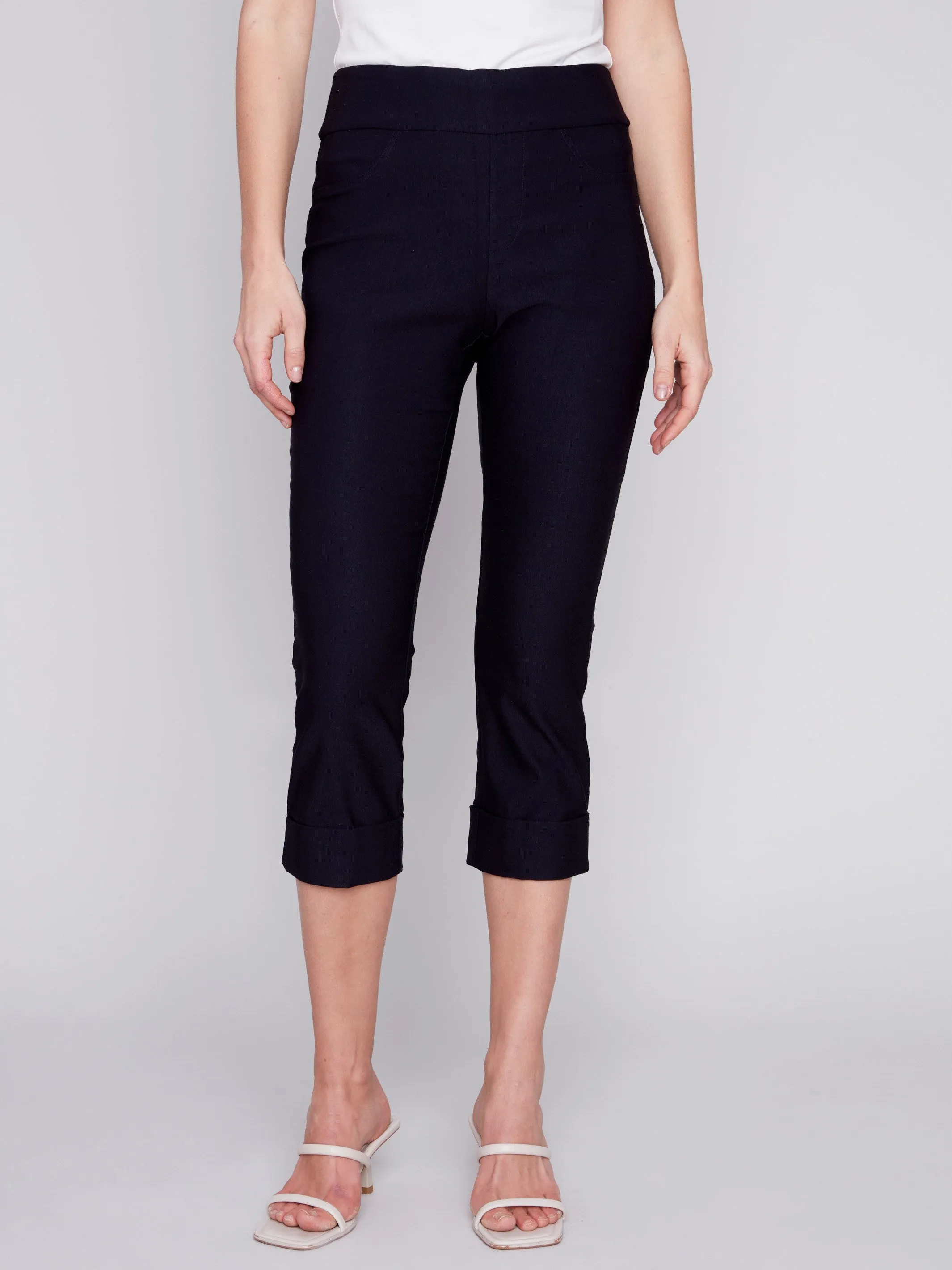 Stretch Pull-On Capri Pants - Black sold by Charlie B product image thumbnail 2