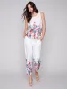 Printed Linen Pull-On Pants - Maui sold by Charlie B