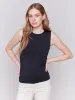 Sleeveless Super Stretch Top - Black sold by Charlie B