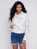 Printed Linen Blend Jacket - Seaside sold by Charlie B