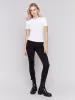 Short-Sleeved Super Stretch Top - White sold by Charlie B