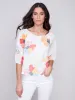 Off-The-Shoulder Cotton Blouse - Flowers sold by Charlie B