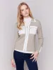 Short Gutsy Knit Jacket - Almond sold by Charlie B