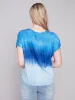 Tie Dye Dolman Top - Sky sold by Charlie B