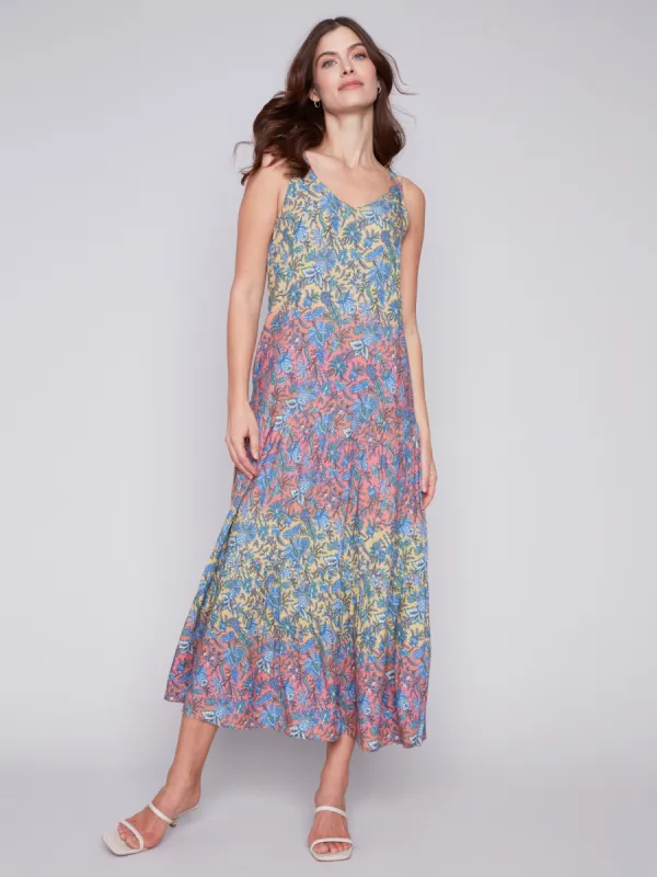 Printed Tiered Maxi Dress - Glory sold by Charlie B