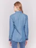 Embroidered Cuff Tencel Shirt - Denim sold by Charlie B