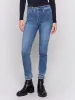 Frayed Hem Denim Pants - Medium Blue sold by Charlie B