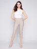 Stretch Pull-On Capri Pants - Greige sold by Charlie B