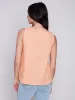 Sleeveless Linen Top with Slit - Tangerine sold by Charlie B