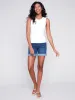 Sleeveless Super Stretch Top - White sold by Charlie B