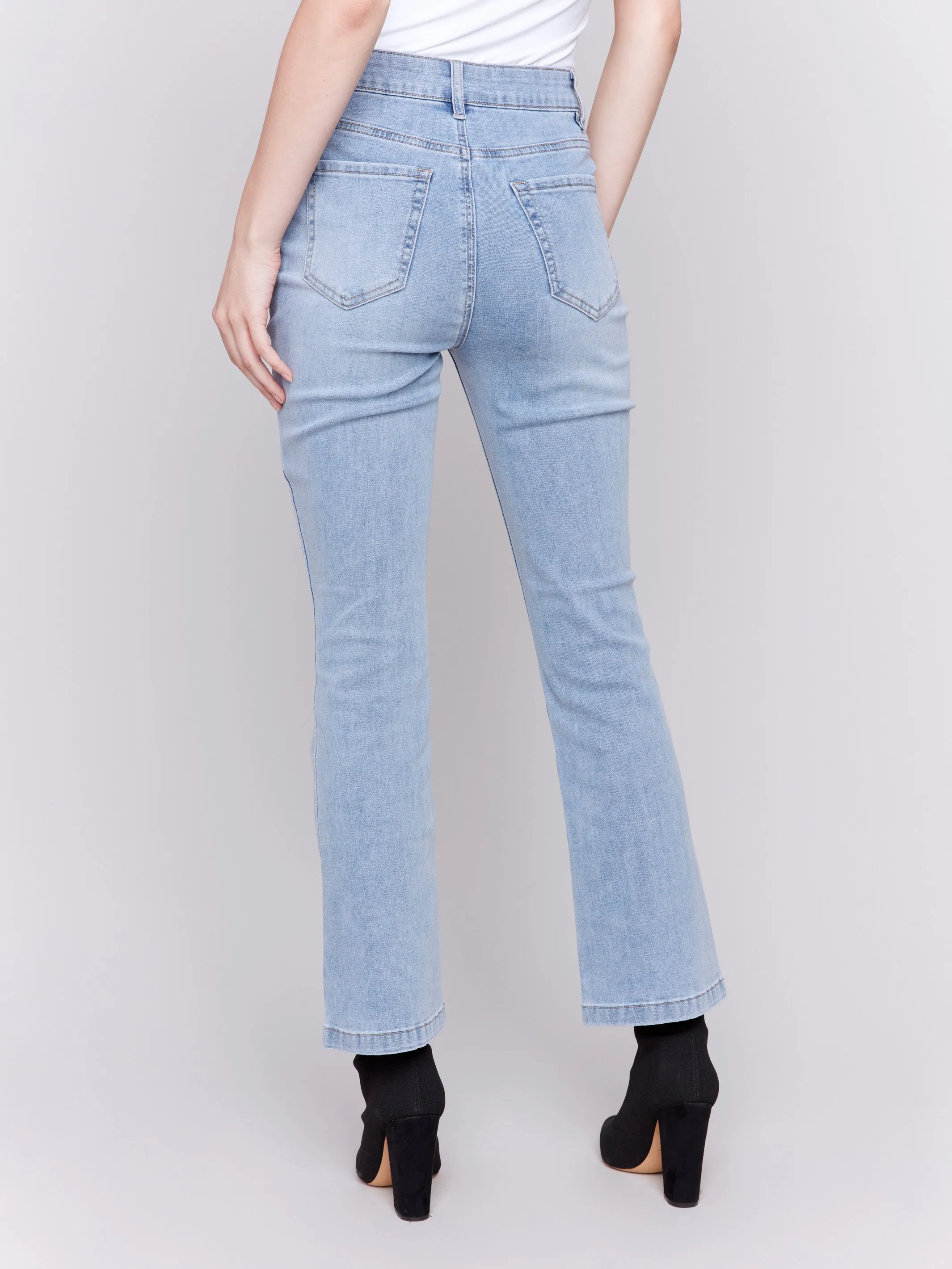 Bootcut Stretch Denim Pants - Light Blue sold by Charlie B product image thumbnail 3