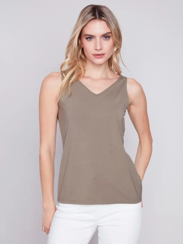 Reversible Bamboo Cami - Celadon sold by Charlie B