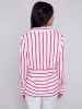 Button-Down Rayon Linen Blend Shirt - Punch sold by Charlie B