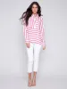 Button-Down Rayon Linen Blend Shirt - Punch sold by Charlie B