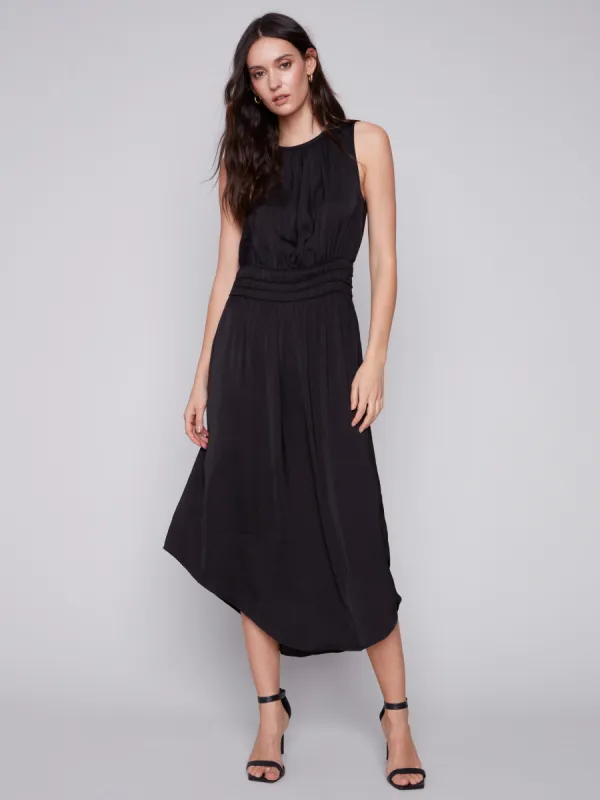 Sleeveless Flowy Dress - Black sold by Charlie B