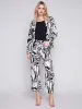 Printed Cropped Linen Blend Pants - Breeze sold by Charlie B