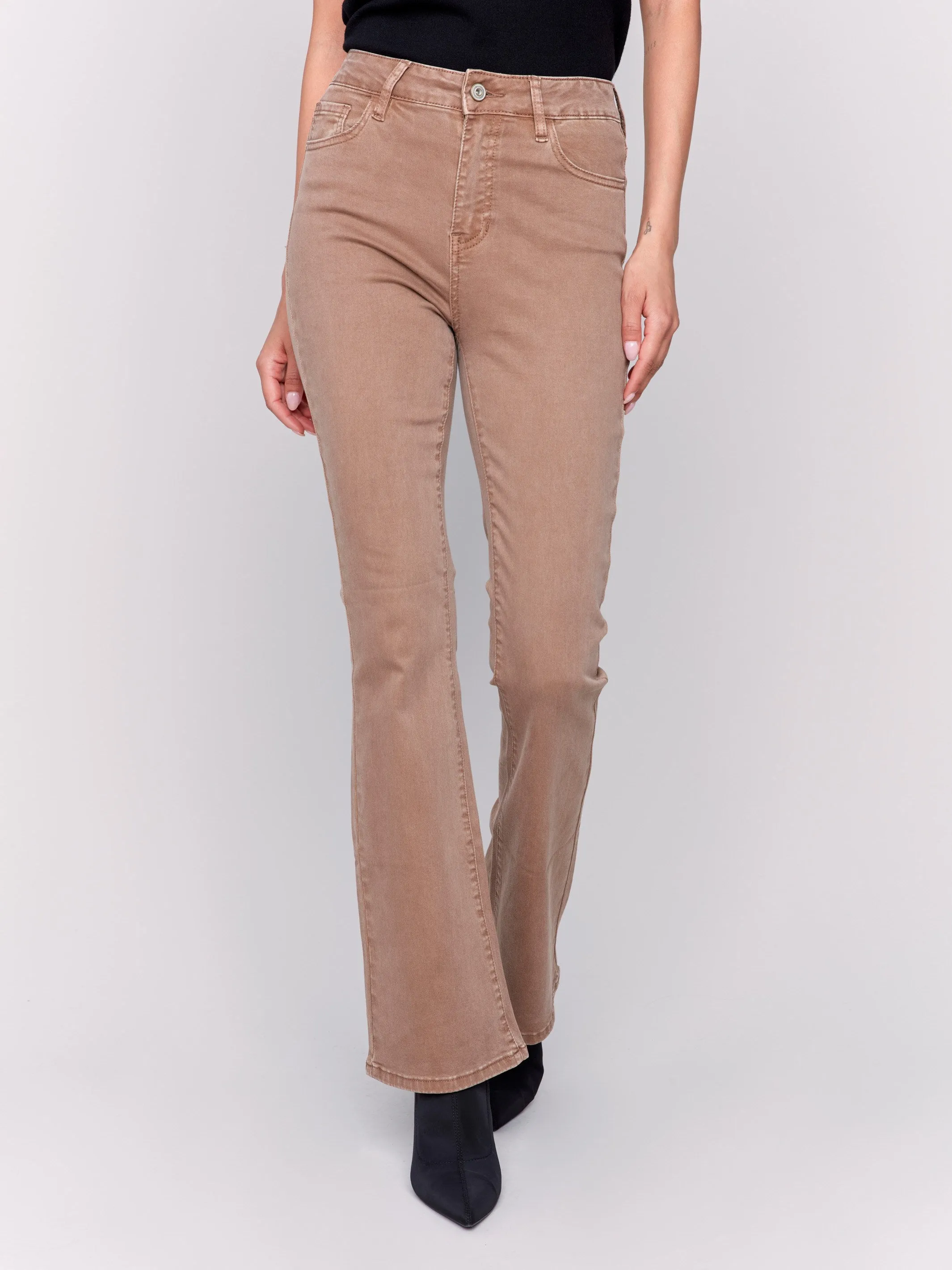 Bootcut Twill Pants - Truffle sold by Charlie B product image thumbnail 2