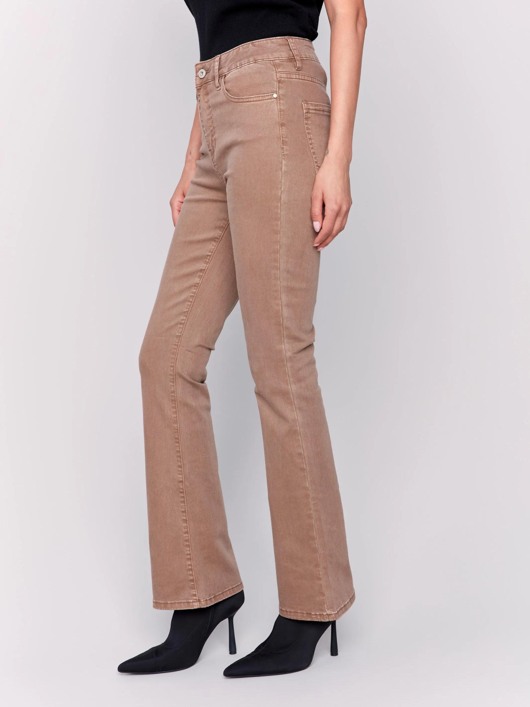 Bootcut Twill Pants - Truffle sold by Charlie B product image thumbnail 3