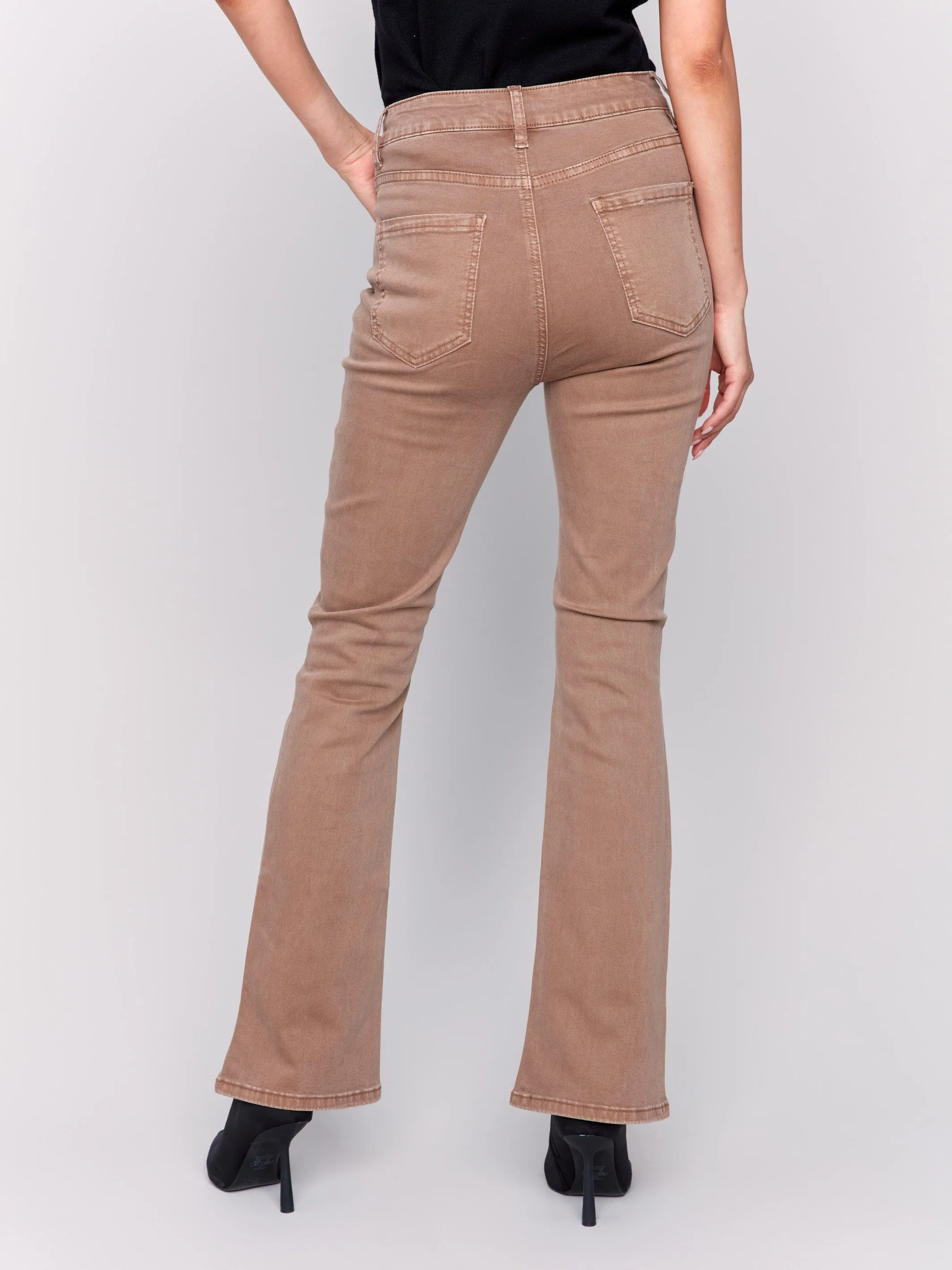 Bootcut Twill Pants - Truffle sold by Charlie B product image thumbnail 4