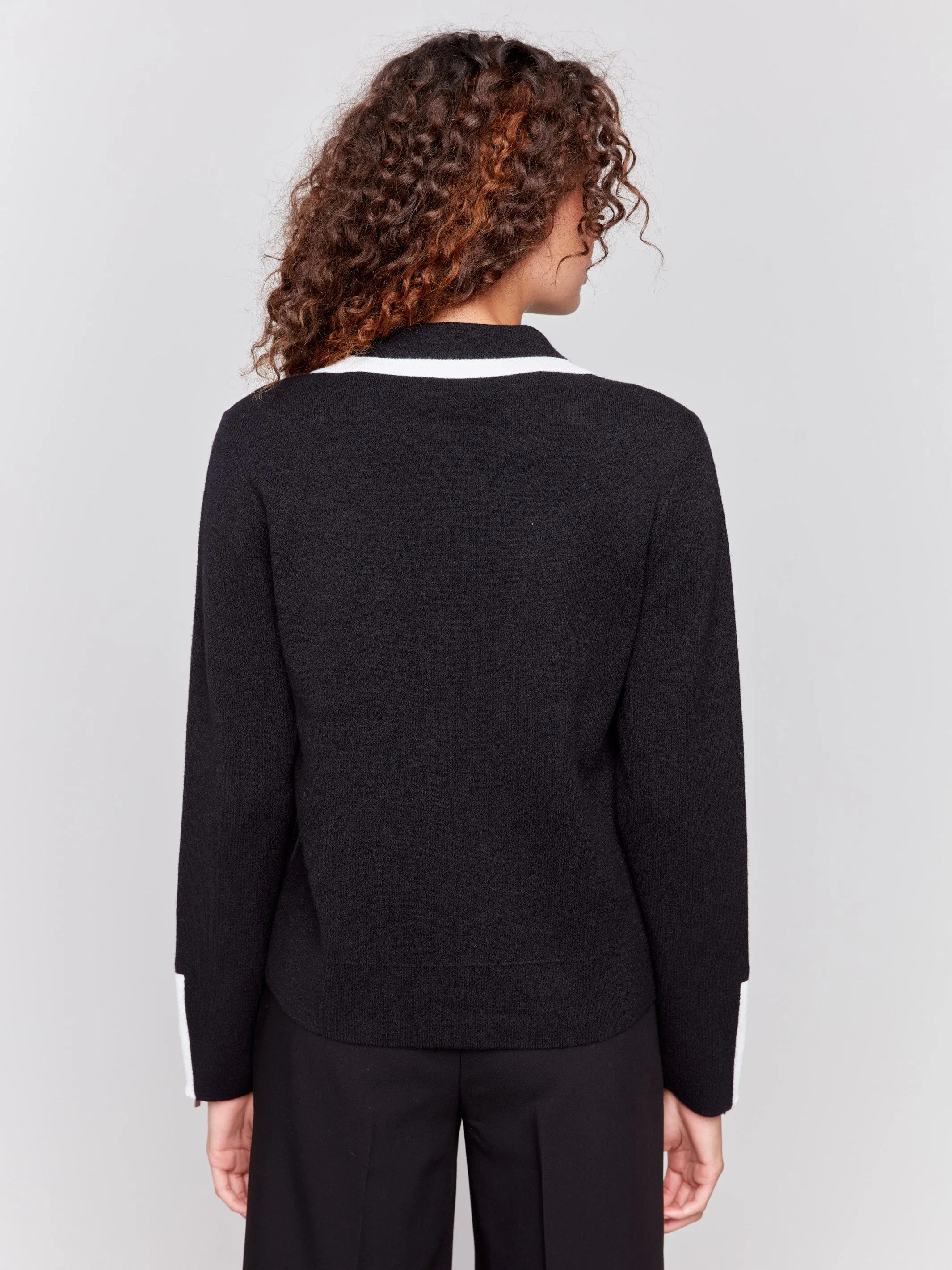 Short Gutsy Knit Jacket - Black sold by Charlie B product image thumbnail 3