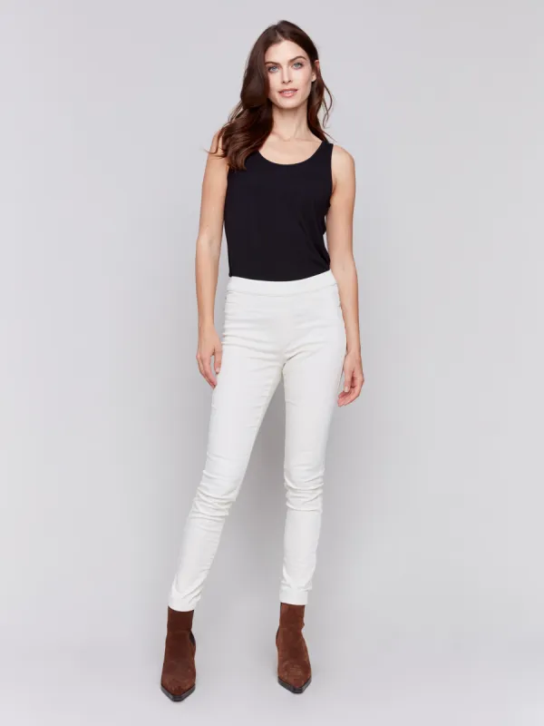 Twill Pull-On Pants - Natural sold by Charlie B