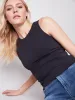 Sleeveless Super Stretch Top - Black sold by Charlie B