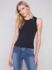 Sleeveless Super Stretch Top - Black sold by Charlie B