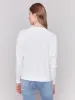 Sweater with Side Buttons - Cream sold by Charlie B