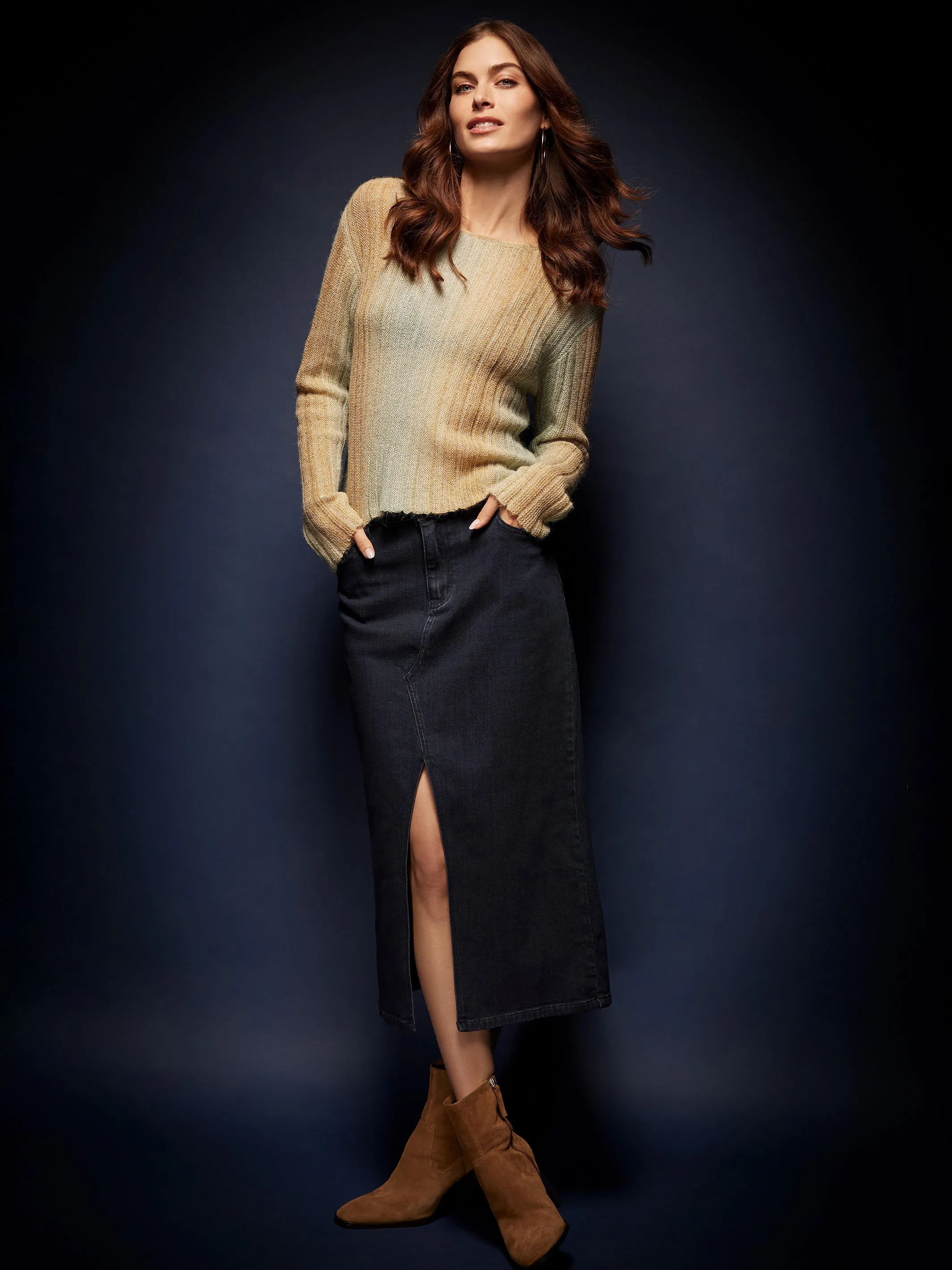 Space Dye Yarn Sweater - Matcha sold by Charlie B product image thumbnail 5