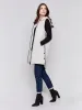 Long Quilted Puffer Vest with Hood - Almond sold by Charlie B