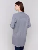 Blanket Stitch Long Cardigan - Grey sold by Charlie B