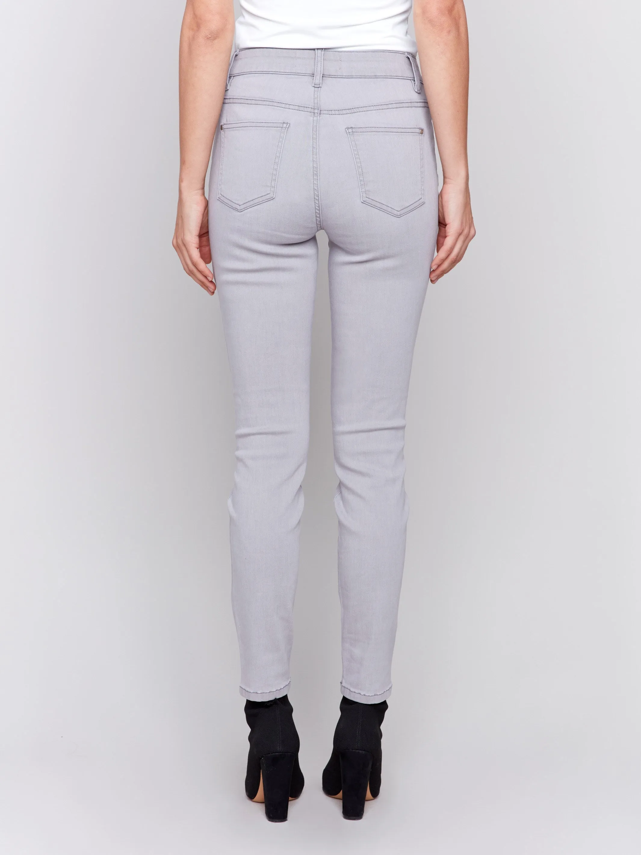 Soft Skinny Jeans - Soft Grey sold by Charlie B product image thumbnail 4