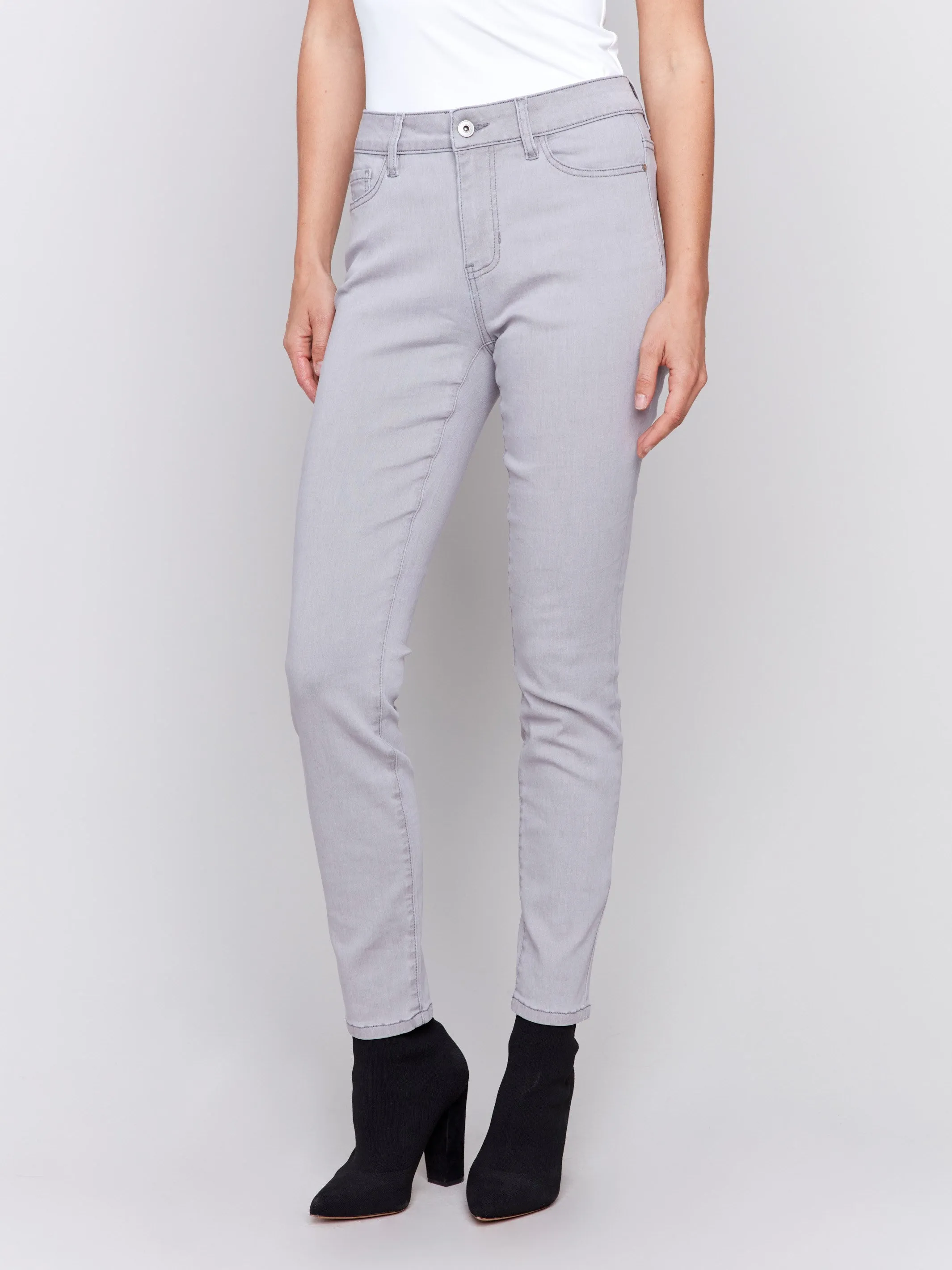 Soft Skinny Jeans - Soft Grey sold by Charlie B product image thumbnail 5