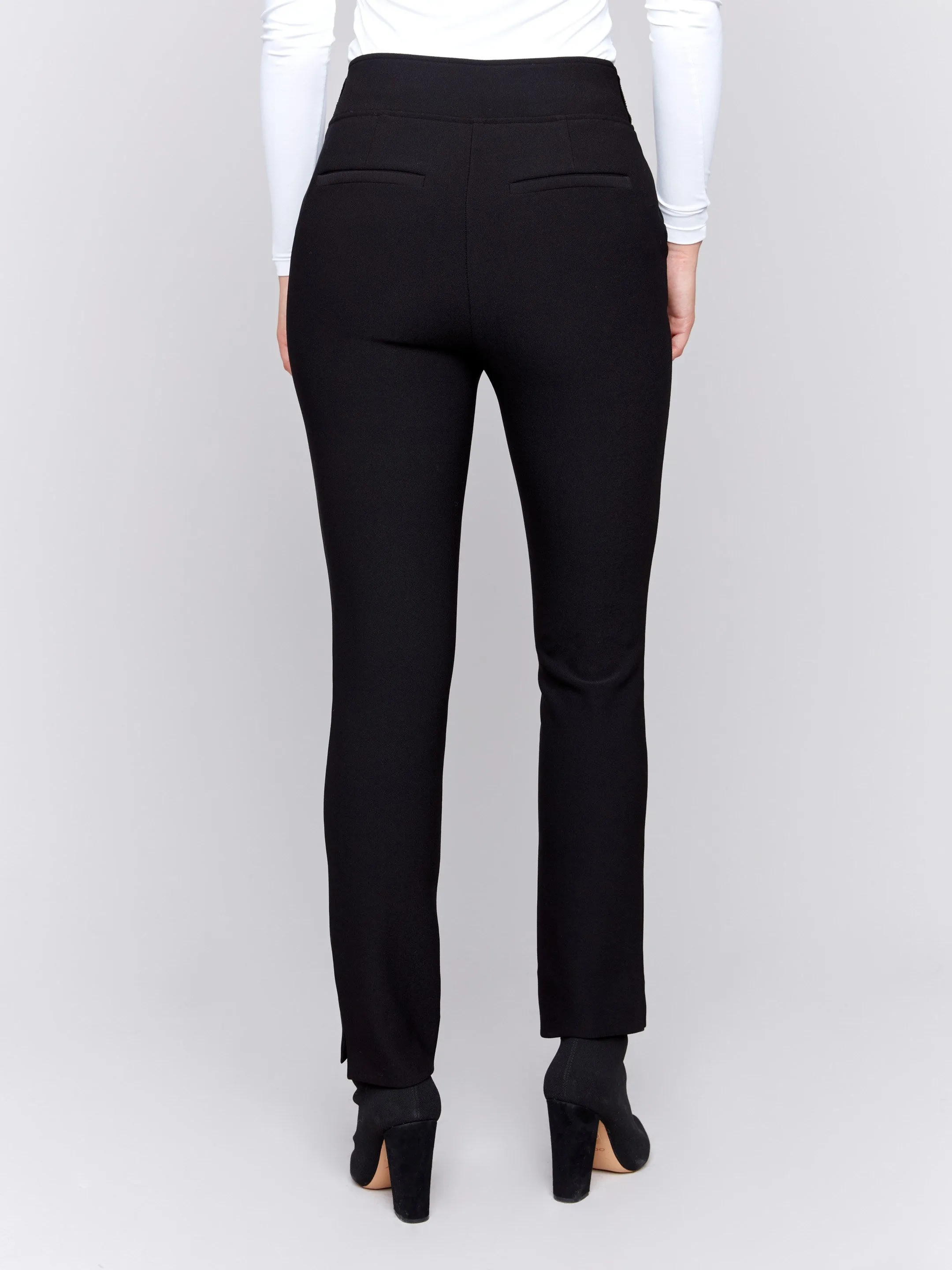 Crepe Slim Fit Dress Pants - Black sold by Charlie B product image thumbnail 3