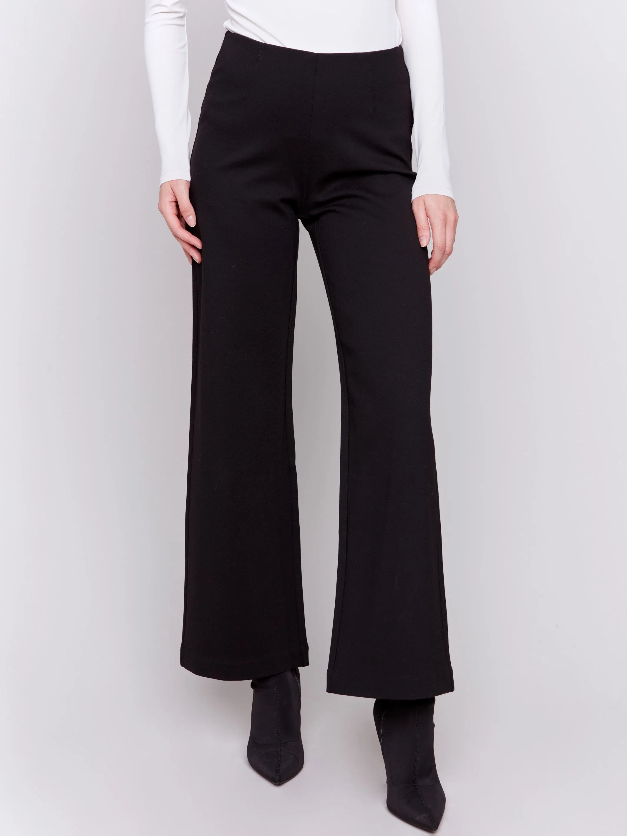 Pull-On Ponte Flare Pants - Black sold by Charlie B product image thumbnail 2