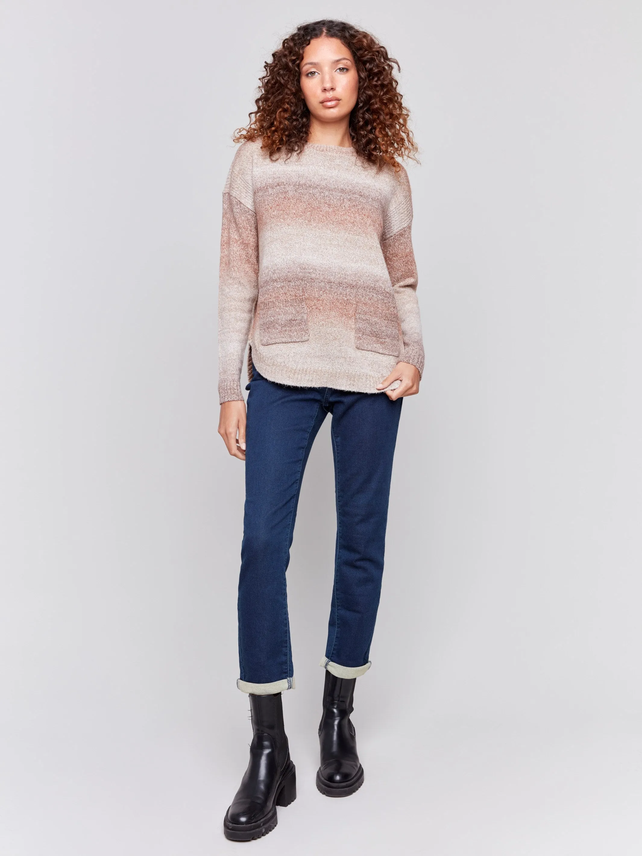 Sweater with Removable Scarf - Timber sold by Charlie B product image thumbnail 3