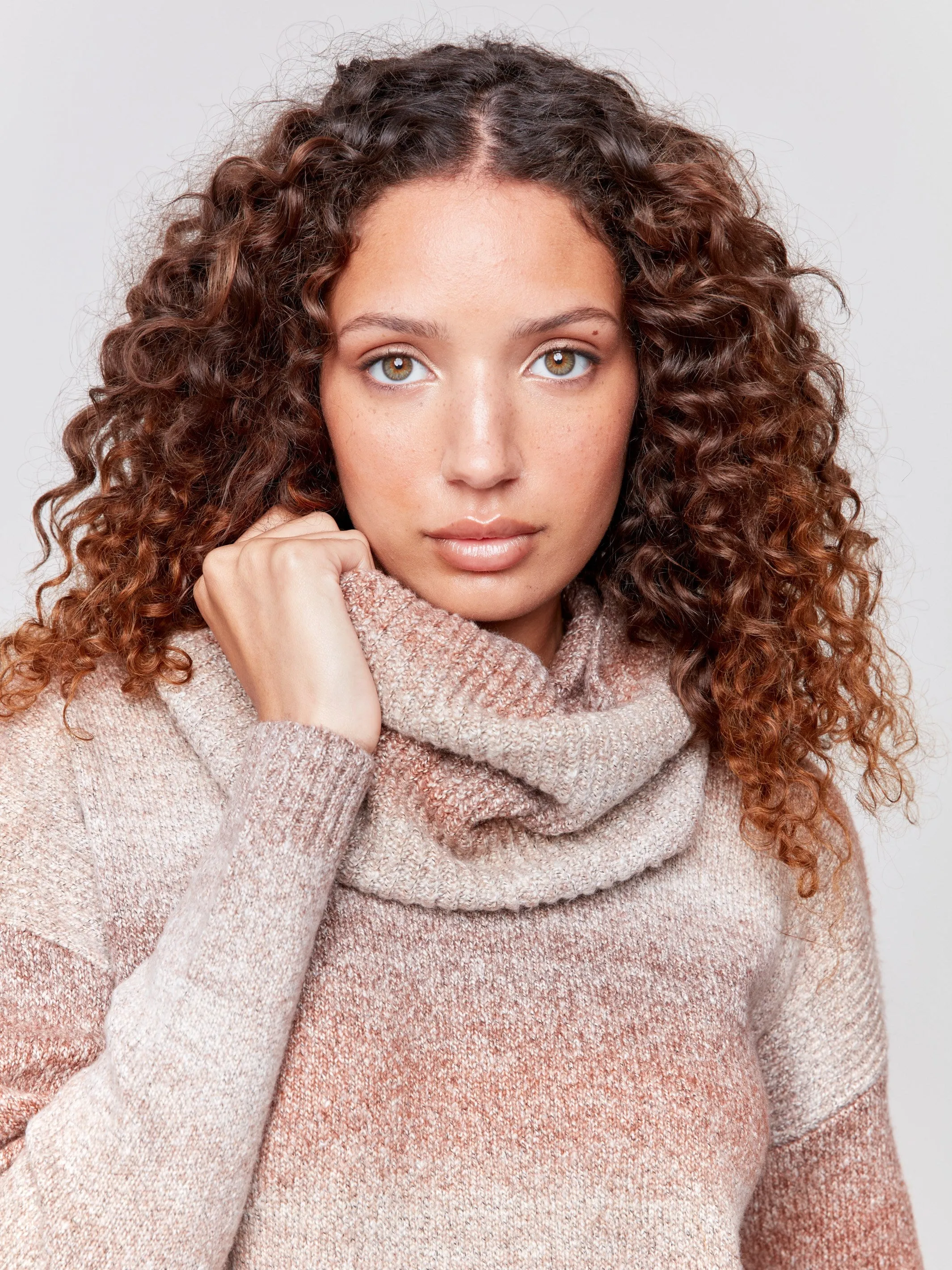 Sweater with Removable Scarf - Timber sold by Charlie B product image thumbnail 4