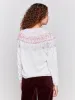 Cotton Blend Ski Sweater - Light Grey sold by Charlie B